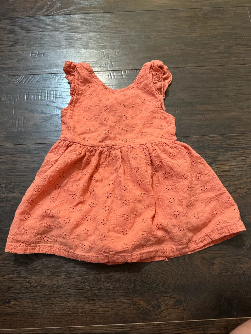Rachel Zoe Coral Eyelet Cotton Dress